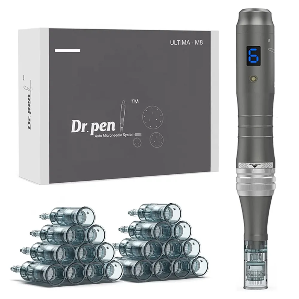 Drpen M8 Dr Derma Pen Dermapen Con Cartuccia Da 20 Pezzi