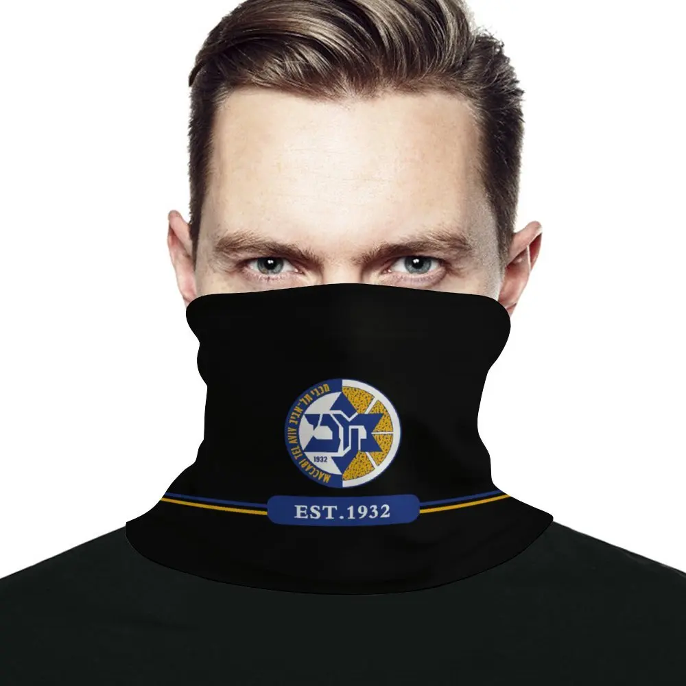 Maccabi Tel Aviv FC Face Mask Seamless Turban Headwear Neck Warm Outdoor Multifunctional