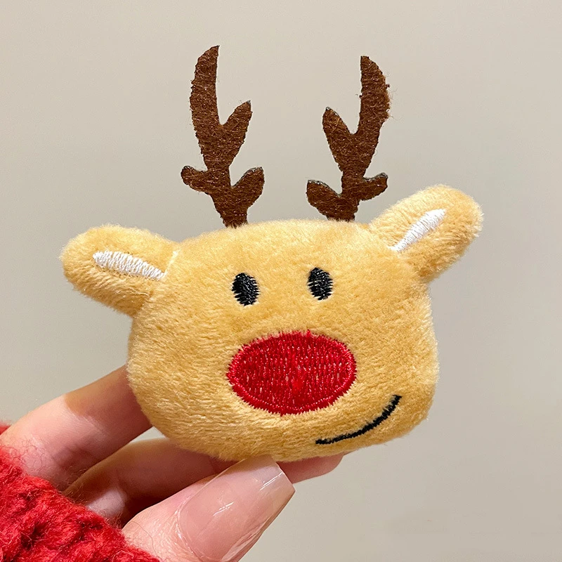 

2023 Christmas Theme Hair Pin for Women with Cartoon Mint Santa Reindeer Gift Hair Accessories for Girls Holiday Jewelry 머리핀