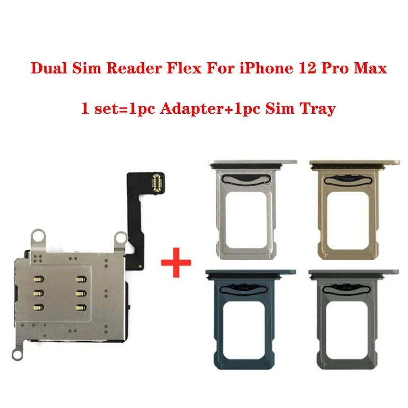 Repair Replacement Parts Dual Sim Card Reader Flex Cable For