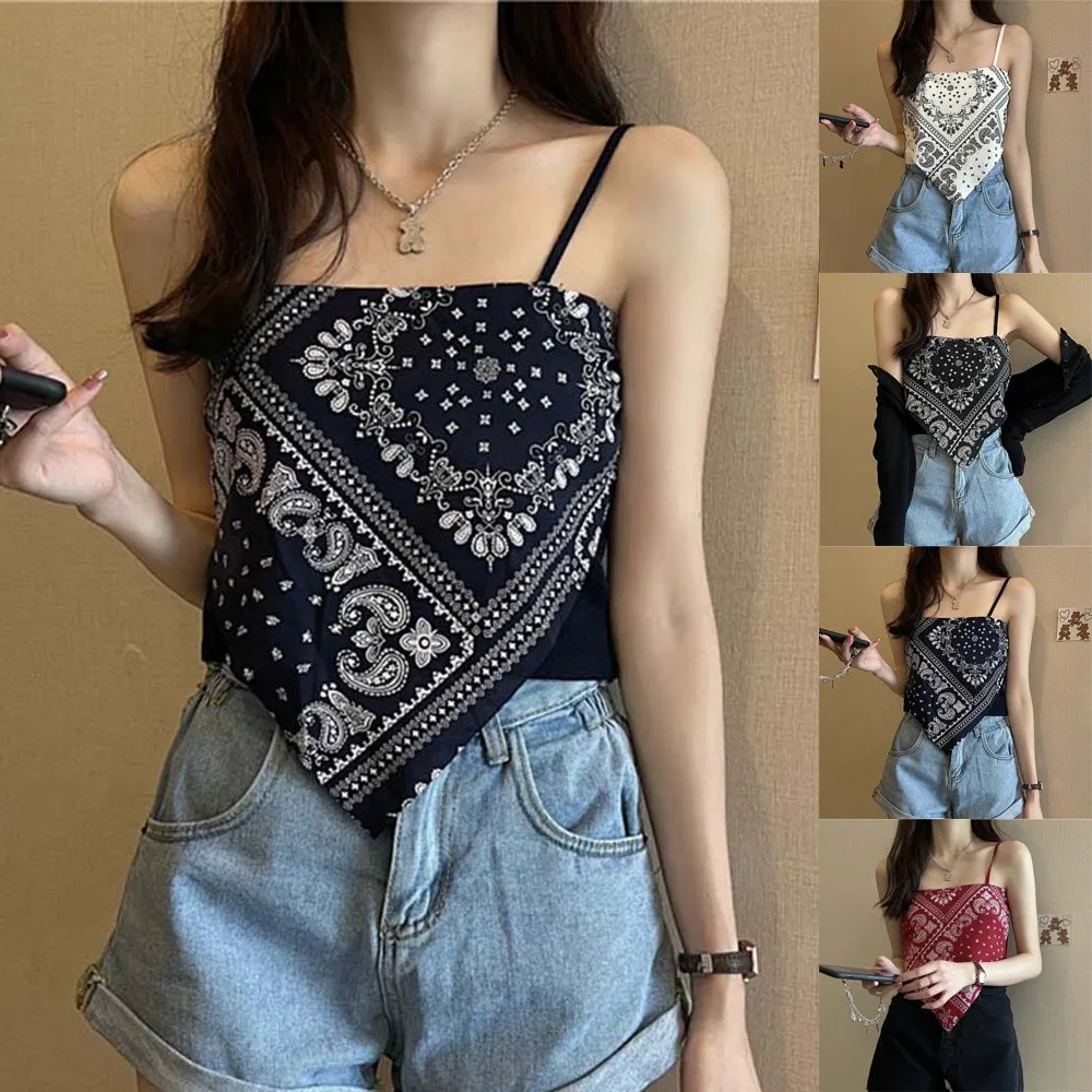 Blusa Corta De Manga Media Con Tampado Tropical Y Lazo En La Palda