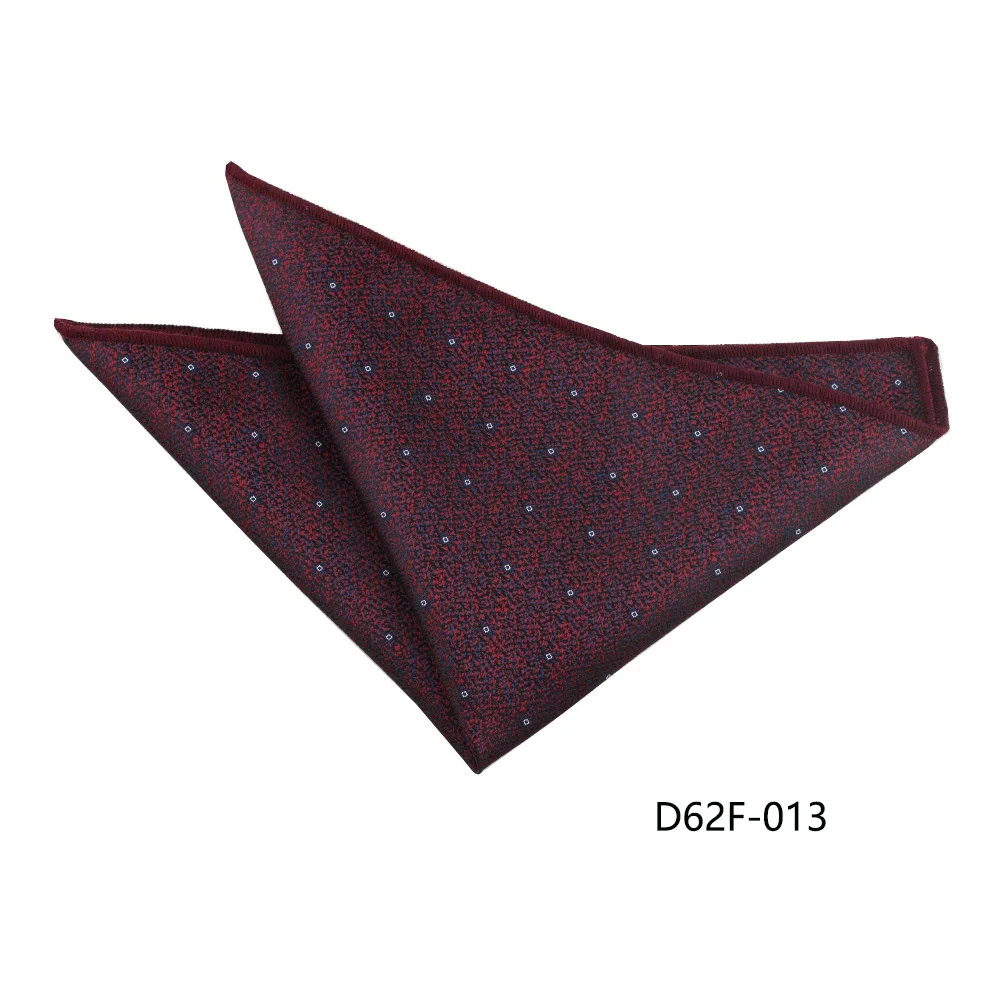 24cm Korean Style Leaf Floral Handkerchief For Men Suits Brown Red Pocket Square Polyester Woven Hanky Small Towel Tuxedo Cravat
