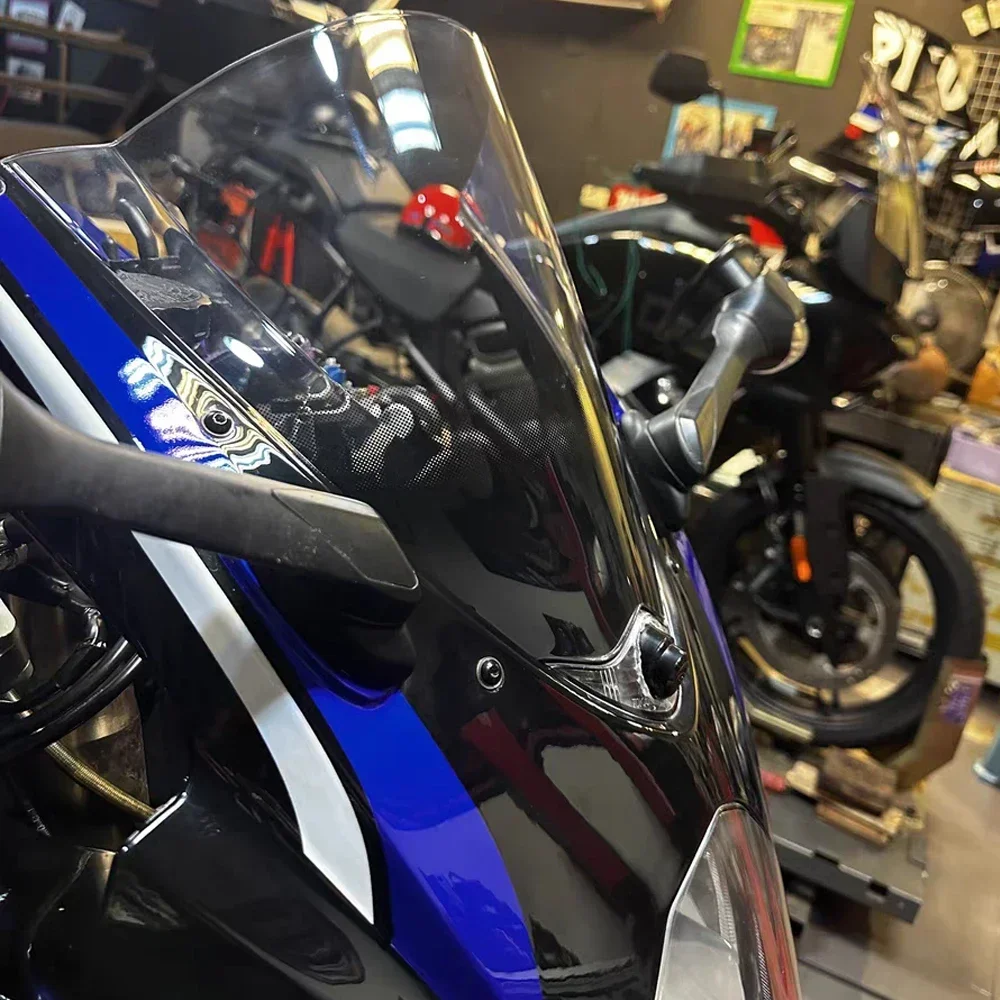 Smoke Black Double Bubble Windscreen For 2007-2008 Suzuki GSX-R1000 (GSXR1000) - Glossy Finish