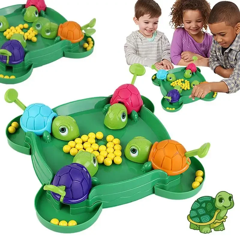 Hungry Turtle Board Games Turtle Snatching Bean Ball Table Game Kids Educational Toys Family Party Games Children Birthday Gifts 3