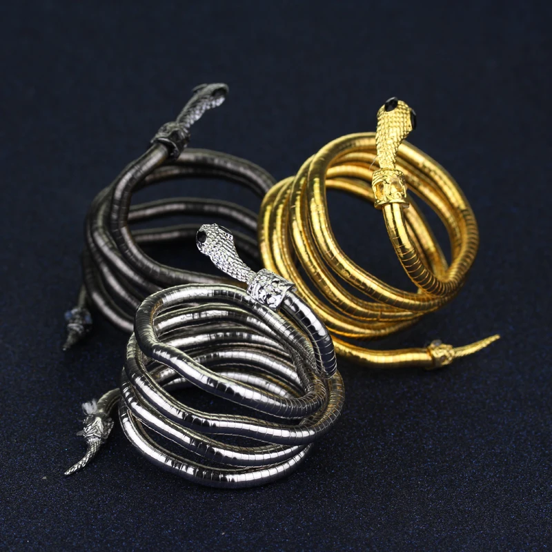The Mortal Instruments City Of Bones Braccialetti Con Polsino A Serpente Con Serpente Serpente Braccialetto Curvo Grosso Elasticizzato Da Donna Film C