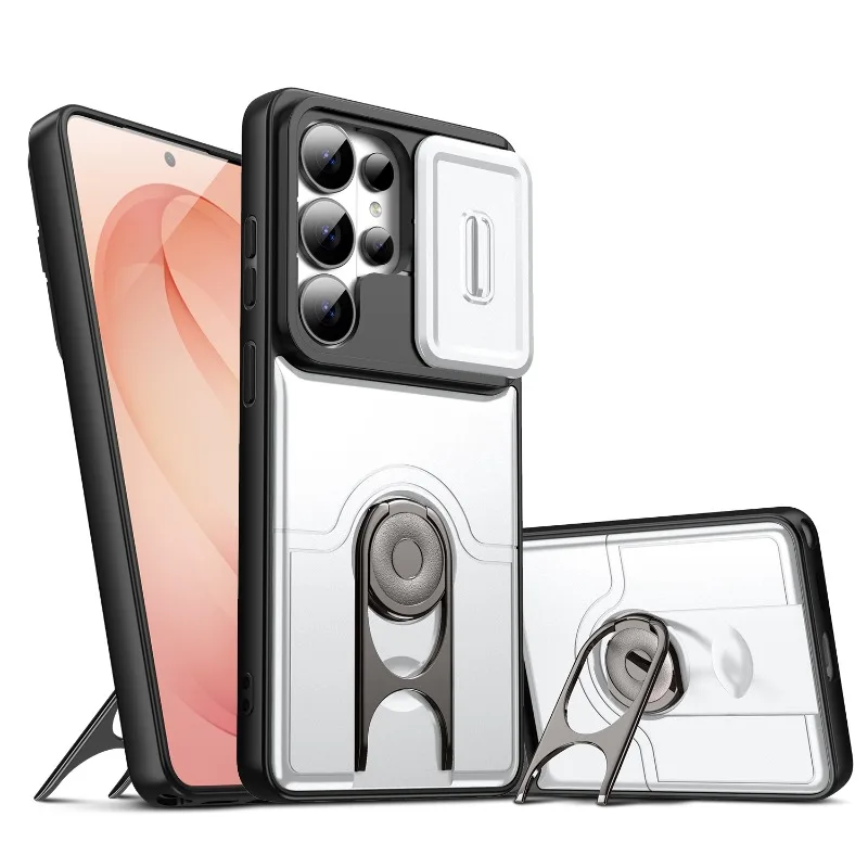 Enhanced Shockproof Armor Cover with Slide Camera Protection & Magnetic Holder