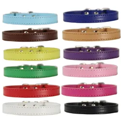 Alloy Buckle Leather Dog Collar Cat Collar Size Adjustable Small And Medium Dog Puppy Collar Dog Supplies