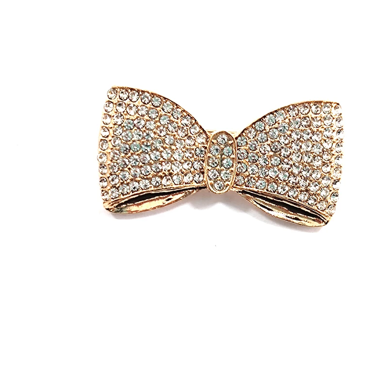 10pcs Bowknot Brooches with Rhinestons for Women High Grade Fashion Pins Coat  Accessories Jewelry Gifts BH014-BH015