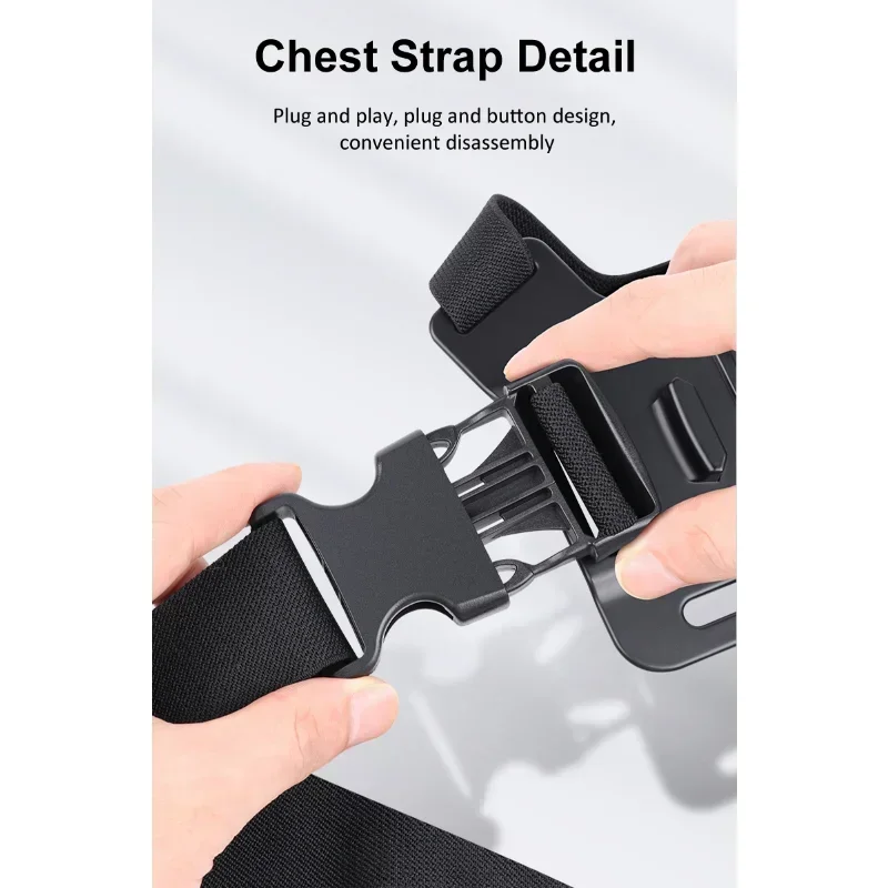 Description Picture 3 of itemHands-Free Sport Camera Chest Strap Mount Harness Strap Holder Cell Phone Clip Five-in-one Suit