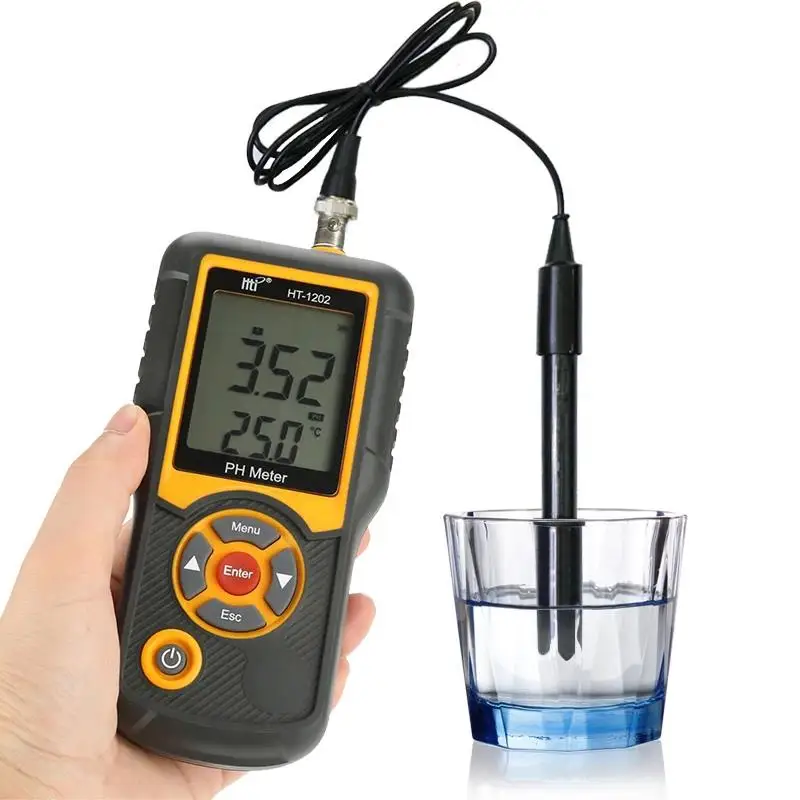 Hti HT-1202 Digital PH Meter PH Tester SmartSensor for Mariculture Freshwater Fa