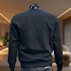 Paris Casual Fashion Men's O-Neck Hoodies High Grade Spring Autumn Warm Soft Long Sleeved T-shirts Male Home Outdoor Pullover 4