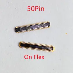 10-Pack LCD Display Screen Flex FPC Connectors, 50-Pin (On Flex 10pcs)