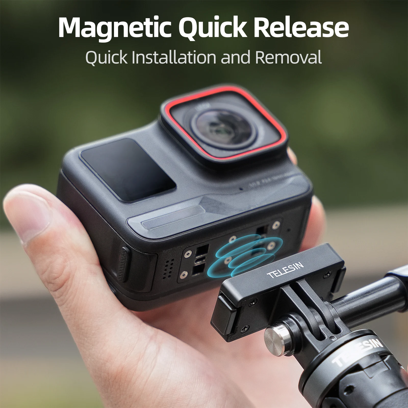 Magnetic Two Claw Adapter Action Camera Accessories For Insta 360 Ace Ace pro Adapter