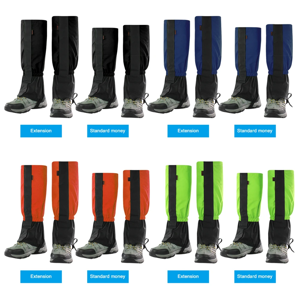 Gaiters 1 pair for Hiking and Travel Climbing Walking Legging Nylon Waterproof Ski Leg Protection Guard Cover