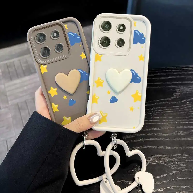 Yellow Star Phone Case Set with Lanyard and Craft Embellishments