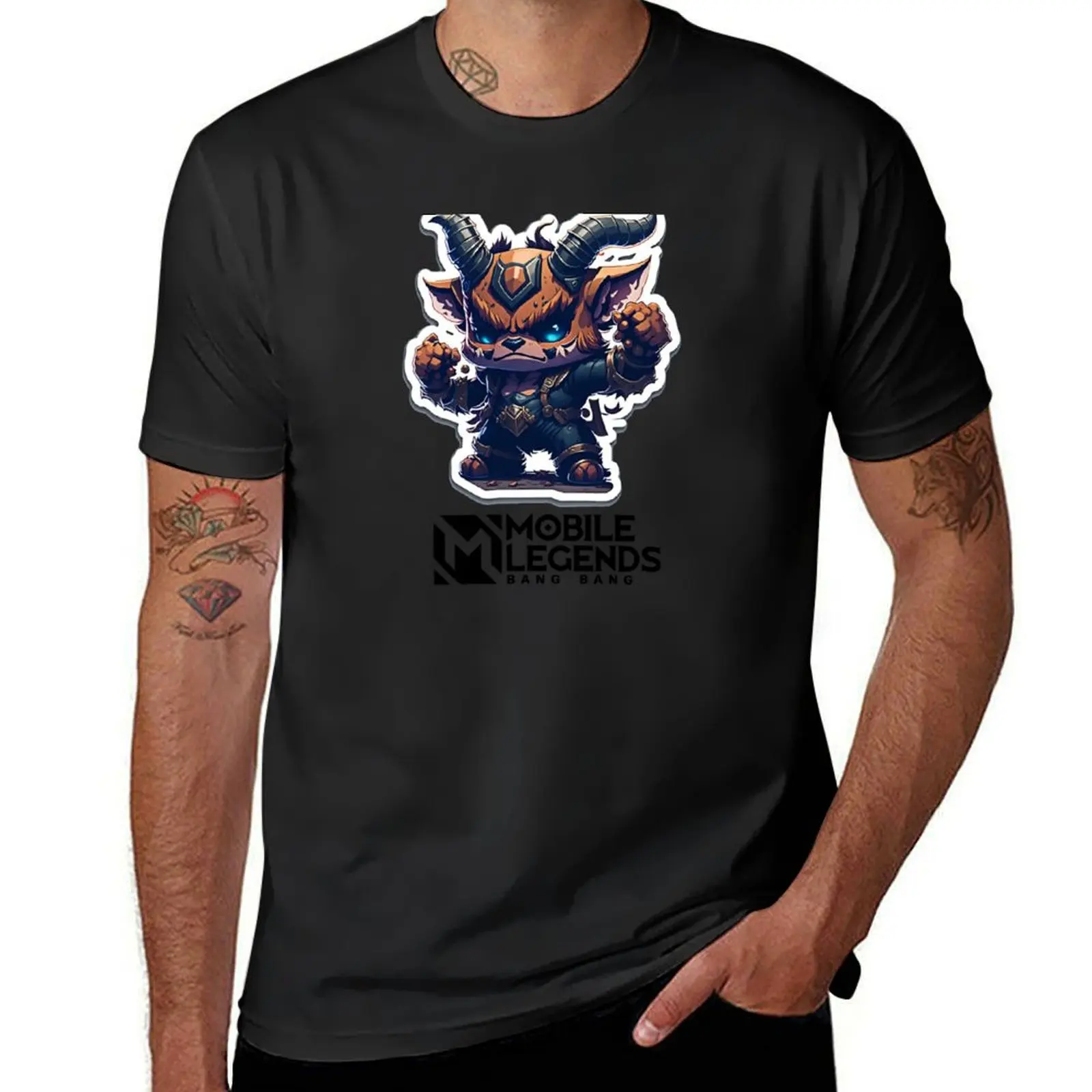 

Mobile Legends - Minotaur T-shirt sports fans hippie clothes mens graphic t-shirts big and tall