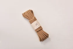 Vibrant 6mm Cotton Braid Cord - 5 Meters (17 KHAKI)