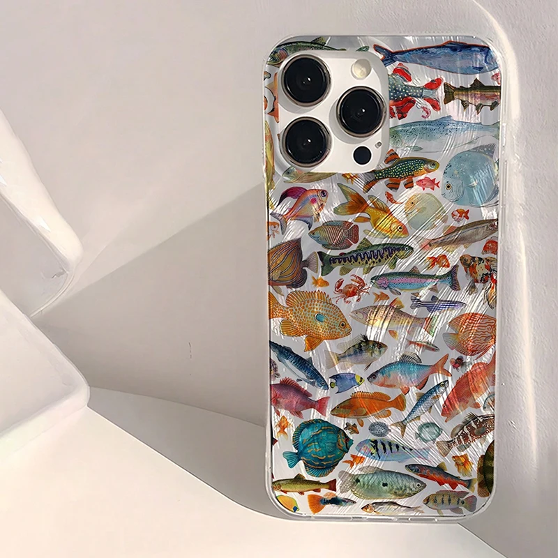 Minimalist Fish Pattern Phone Case Cover