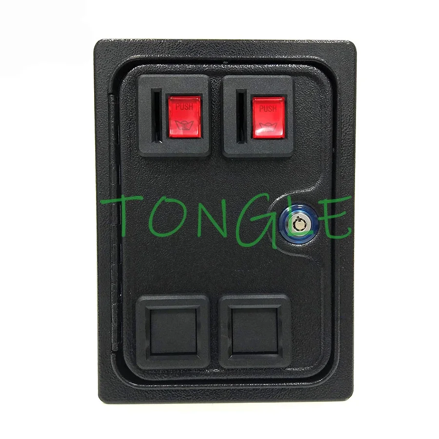 Arcade Game Double Token 25 Cent Coin Door Flipper Gettoniera Con Interruttore Per Mame Arcade Cabinet Basket Machine