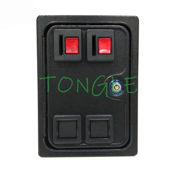Gioco arcade a doppia token con interruttore, gettoniera flipper, armadietto arcade, macchina da basket, 25 centesimi