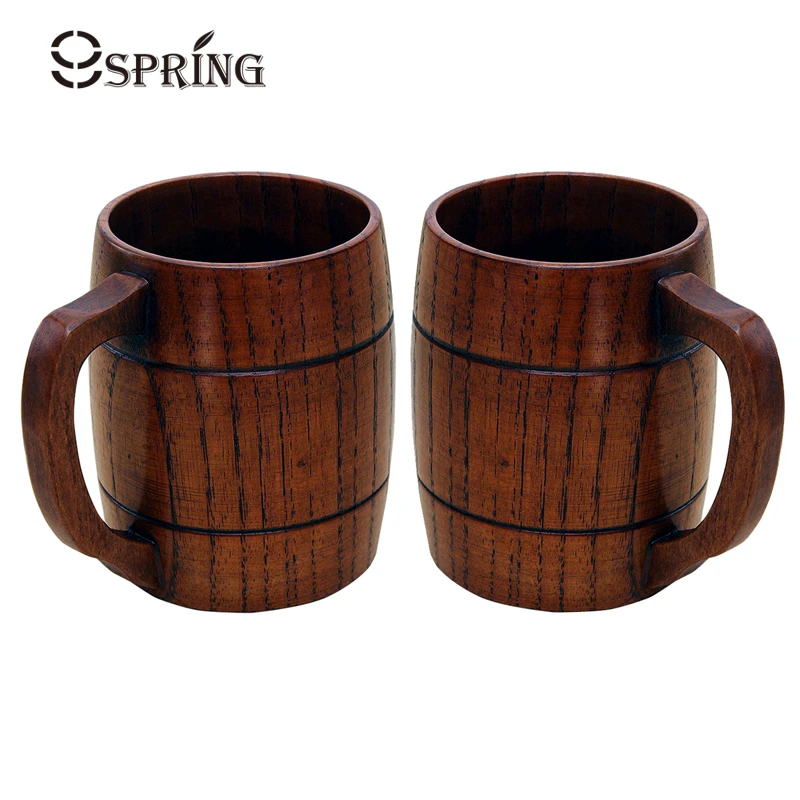 2 Stuks Houten Bier Mok Set Hout Koffie Mok Thee Cup 360 Ml Vintage Cool Bier Mok Bar Cocktail drinken Kopjes En Mokken Gift|mug gift| beer beer cup - AliExpress