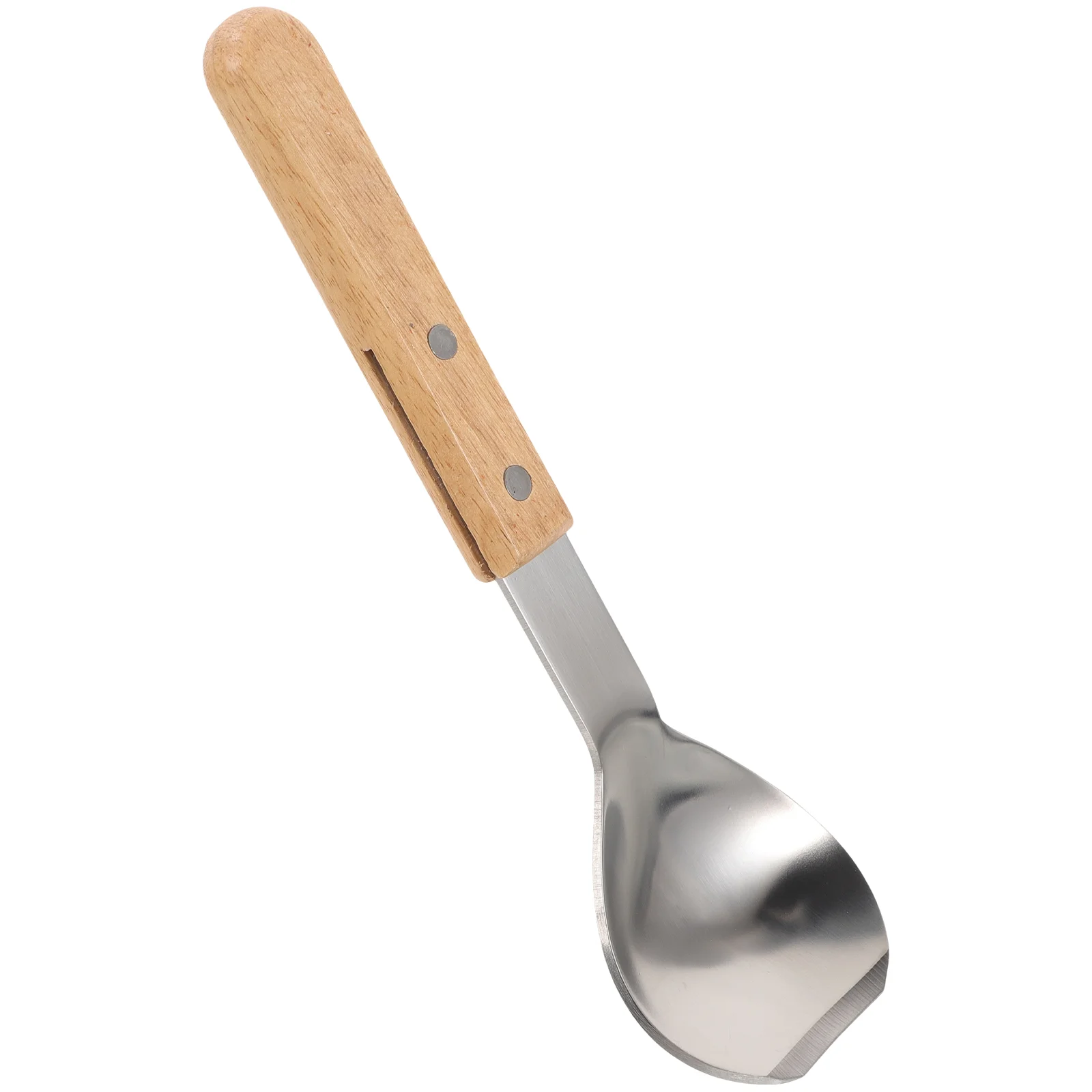 

Dessert Spade Ice Cream Metal Spade Ice Cream Scoop with Wooden Handle for Dining Kitchen Utensil