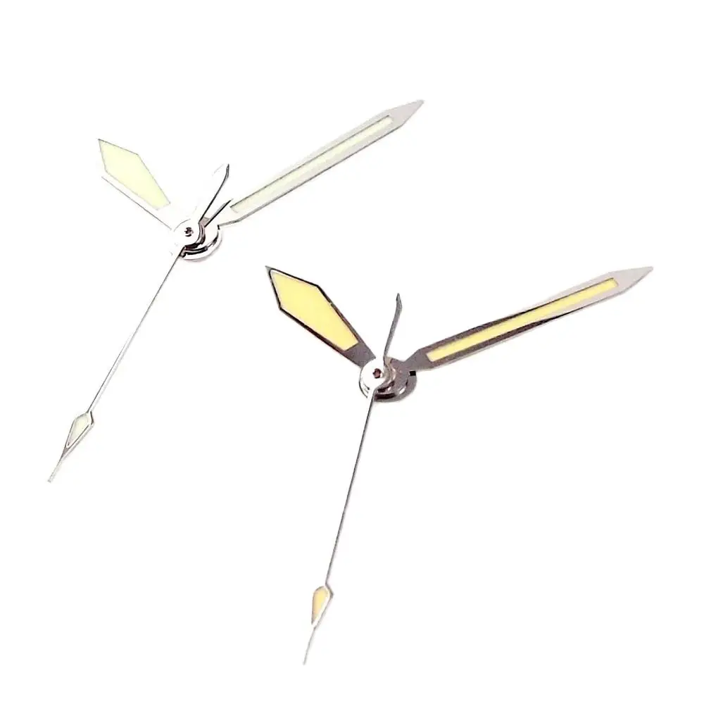 New Luminous Silver Yellow Watch Hand Needles fit for NH35A NH36A Automatic Movement Watch Accessories Parts