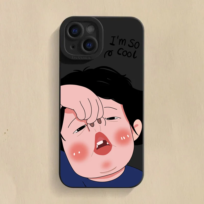 Charming Cartoon Couple Soft Phone Case Cover