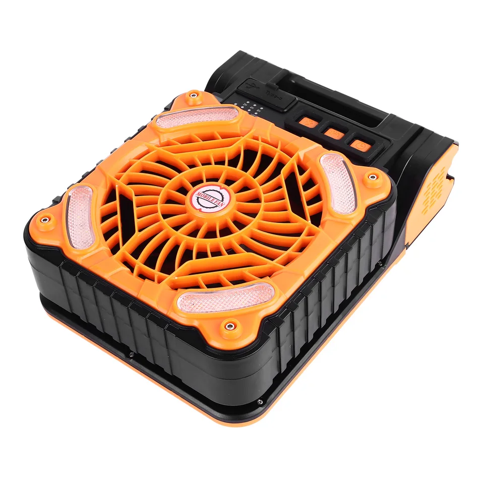 Solar Powered Adjustable Camping Fan with Timer