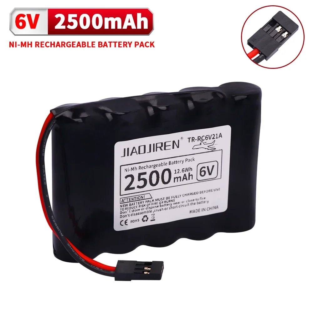 Batterie RC NiMH 6V 2500mAh avec Connecteur Hitec - Lot de 1 à 5