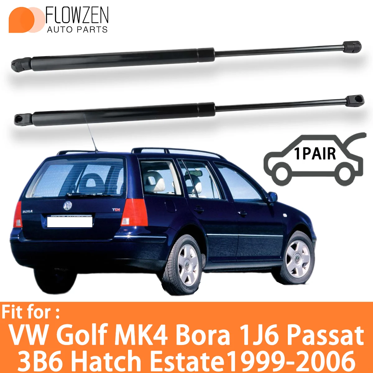 Struts Support Bar for VW Golf MK4 Bora 1J6 Passat 3B6 Hatch Estate 1999-2006 OE 1J827550C Trunk Gas Spring Shock Strut Bar