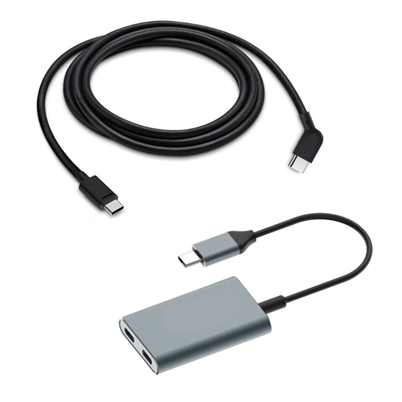 

Адаптер для зарядного устройства для очков AR Провода USB C Зарядные модули Оставайтесь на связи и полностью заряжайтесь для AR