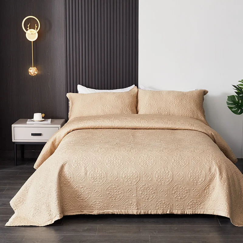 

CHAUSUB Cool Summer Quilts 3PCS 60S Count Silky Bedspreads on the Bed Queen Size Coverlet Sets Quilted Comfoter