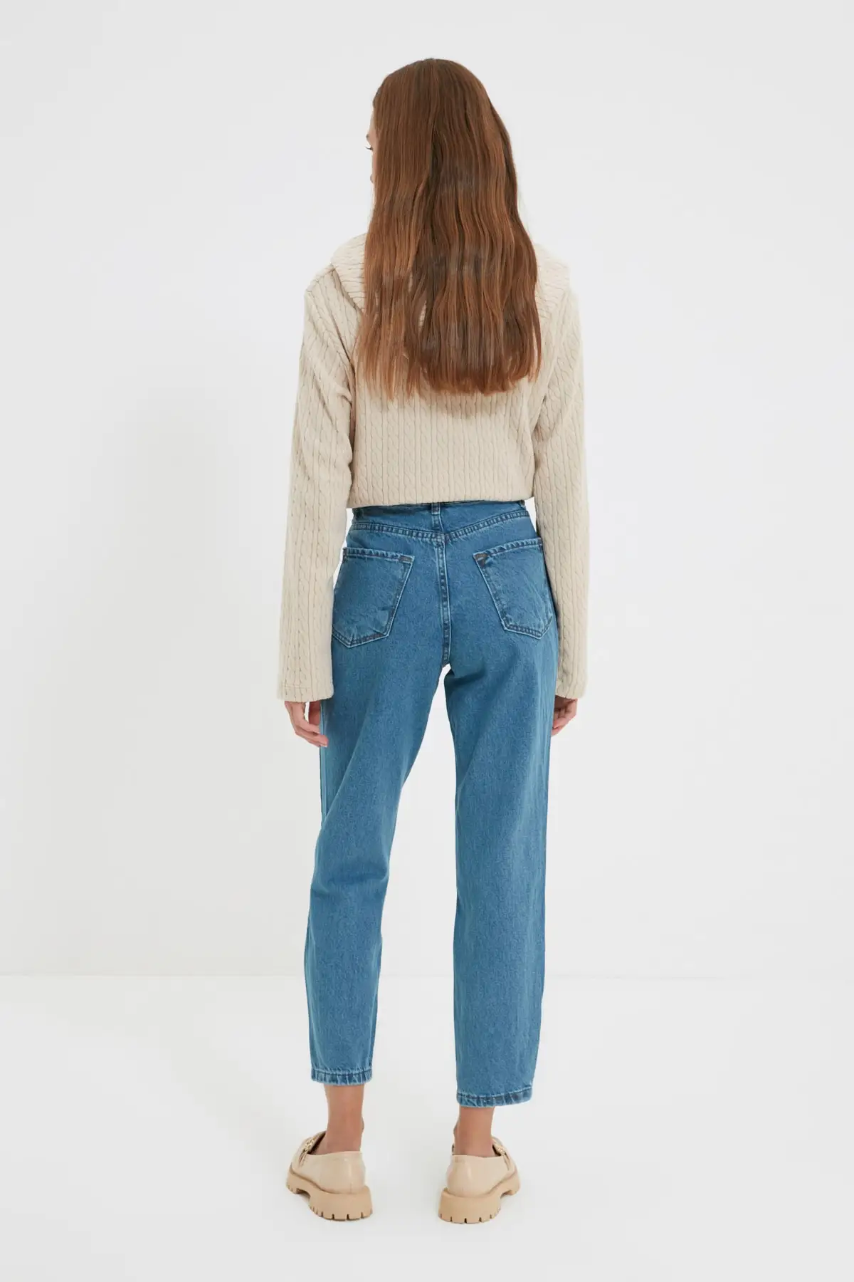Trendyol Jeans Pas Ibu Tombol Pinggang 