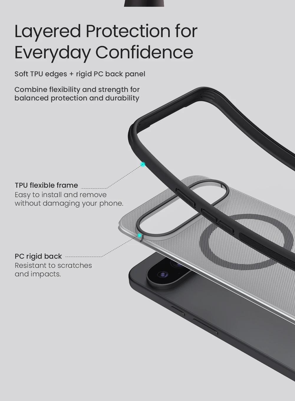 Nillkin Frosted Shield Pro Shockproof Magnetic TPU Armor Case