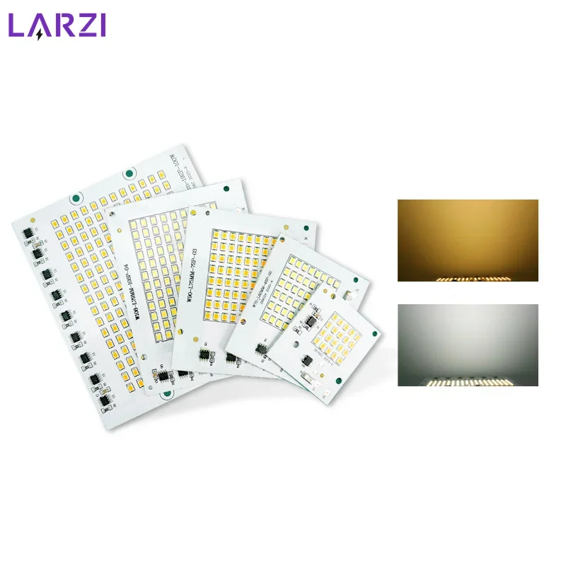 9pcs lot 100w 70w 50w cob led chip 220v 110v led cob chip welding free diode for spotlight floodlight smart ic no need driver LED Lamp Chip SMD2835 Light Beads AC 220V 230V 240V 10W 20W 30W 50W 100W DIY For Outdoor Floodlight Cold White Warm White