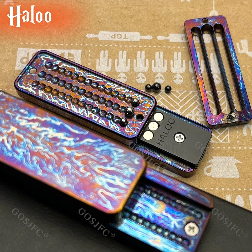 Halooplayer EDC Buckyball Mechanical Fidget Slider Dense Orbit