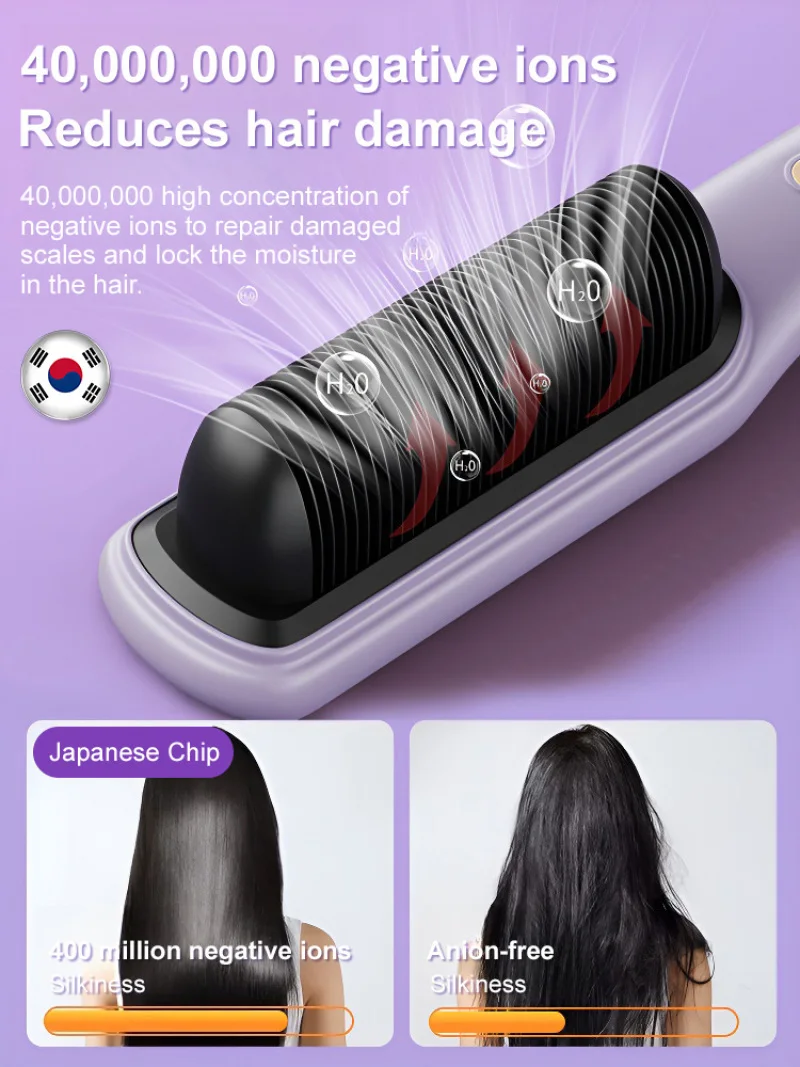 Mini portable hair curling iron negative ion hair care lazy curling wand electric comb