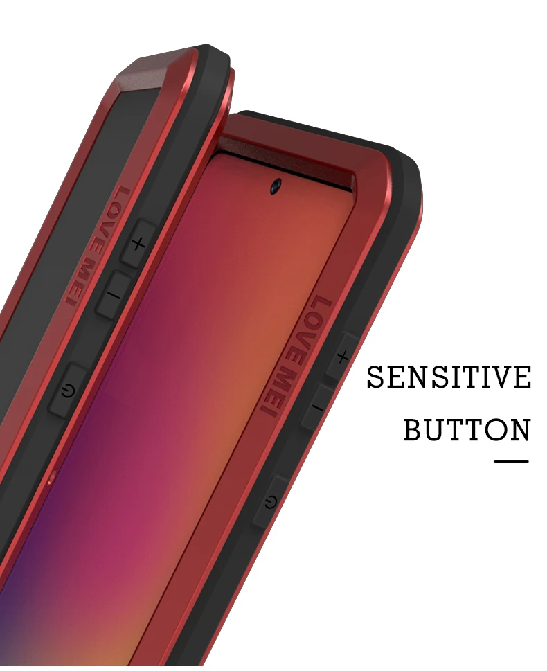 Love Mei Case For Samsung Galaxy S20 Ultra A70 A50 A30 A21 A41 A51 Note 10 Lite 20 Metal Armor Shock Dirt Proof Water Phone Case