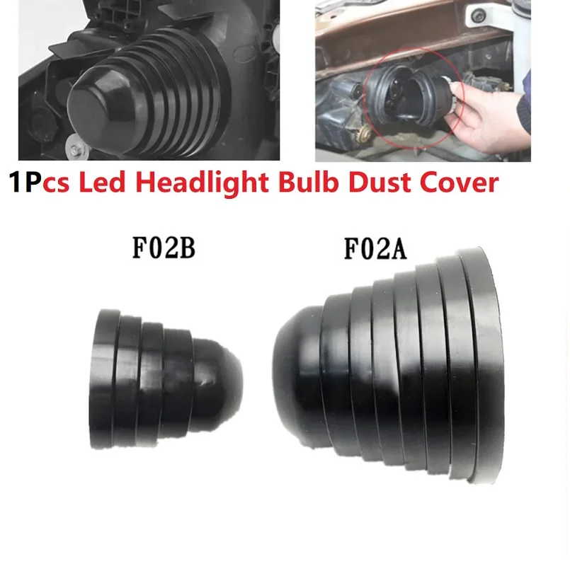 Headlight Dust Cover Adjustable Size Rubber Waterproof for Car Motorcycle