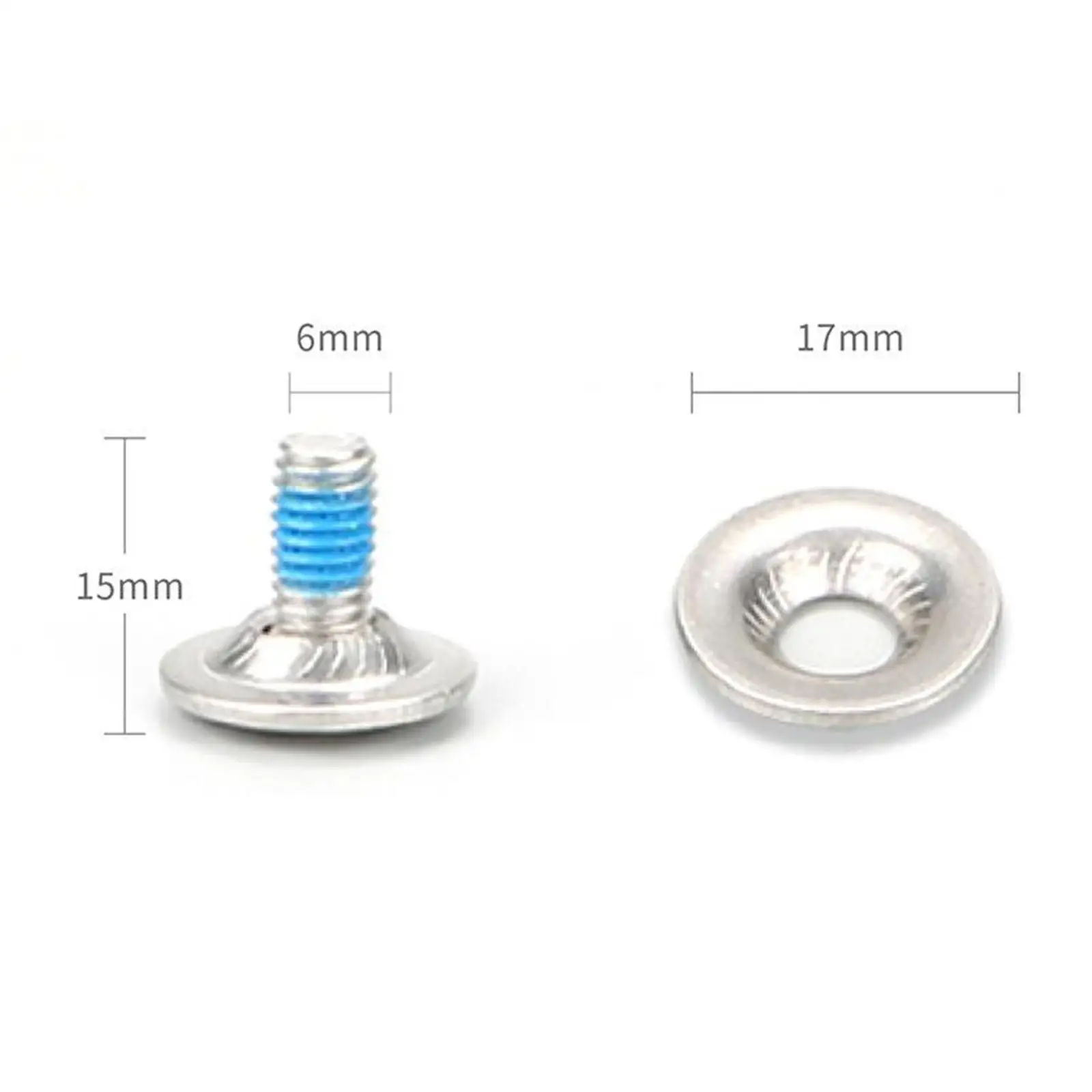 Snowboard Binding Screw Set Stainless Steel Winter Sports Countersunk Head Screw Bolt Fixed Ski Accessories for Snowboard 6