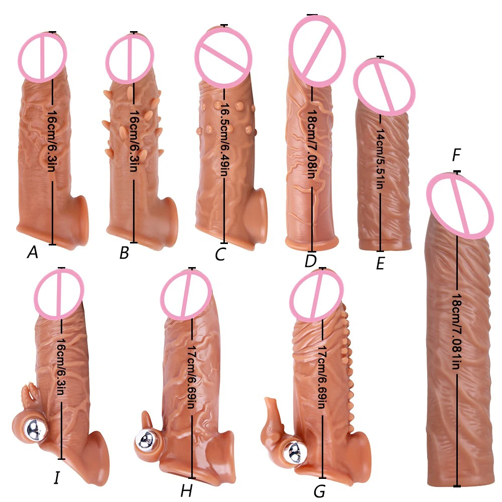Manicotto Del Pene In Silicone Capa Peniana Cockring Condones Extensor Penes Cover Alargador Reutilizables Sex Tooys Per Uomo Coppia Adulto