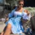 Puff Sleeve Suspender Dress Women Fake Two Pieces Flower Strapless Ruffles Splice Long Sleeve Lace Up Party Dress Summer