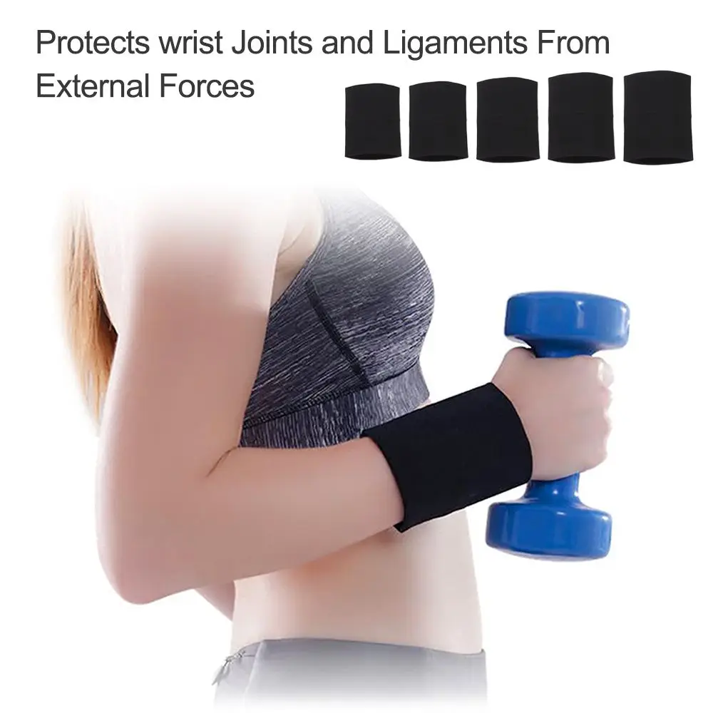 1Pcs Compression Wrist Sleeve Elastic Wrist Brace Wrist Supports  for Men and Women Tennis Tendonitis Carpal Tunnel