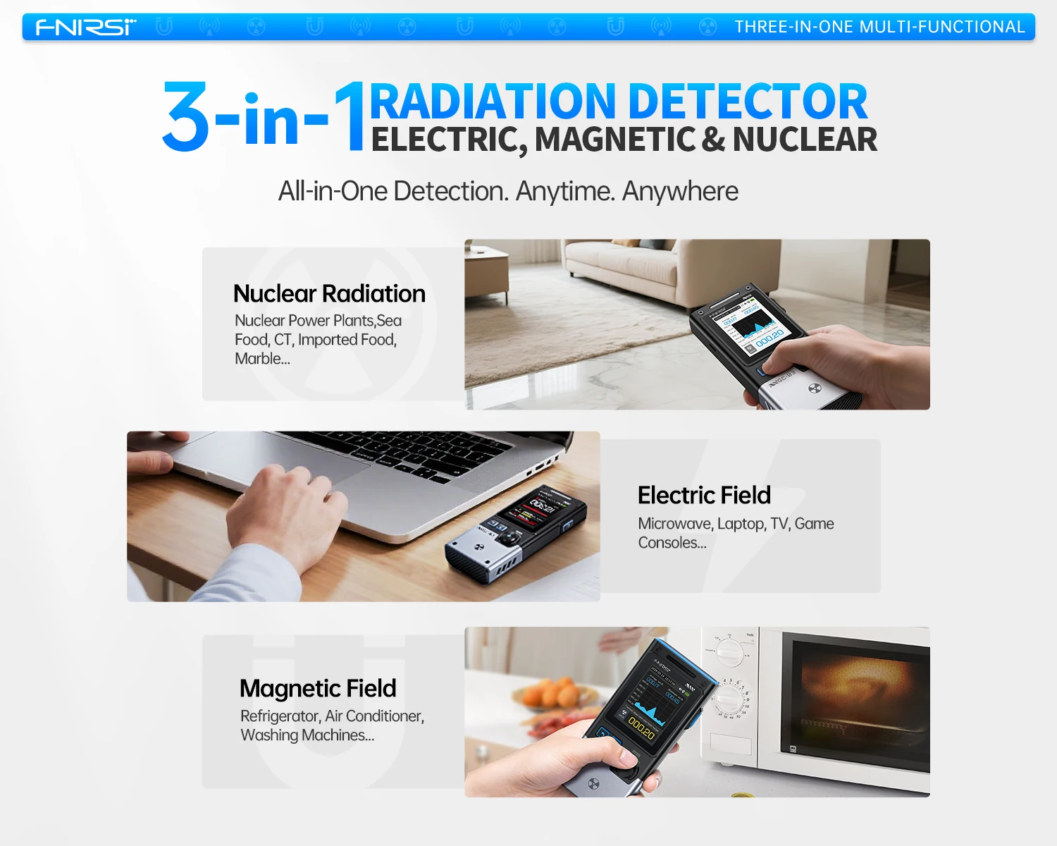 GC-03 3-in-1 NR+EF+MF detection tool, pollution monitoring, environmental monito
