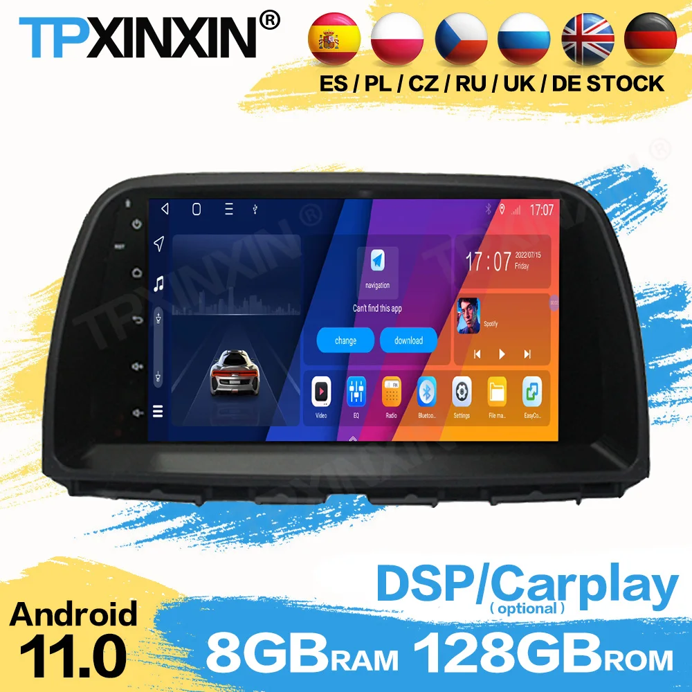 

Car Radio Stereo Receiver Android 11 For Mazda CX-5 2015 2016 GPS Navigation Automotive Multimedia Head Unit Bluetooth Player