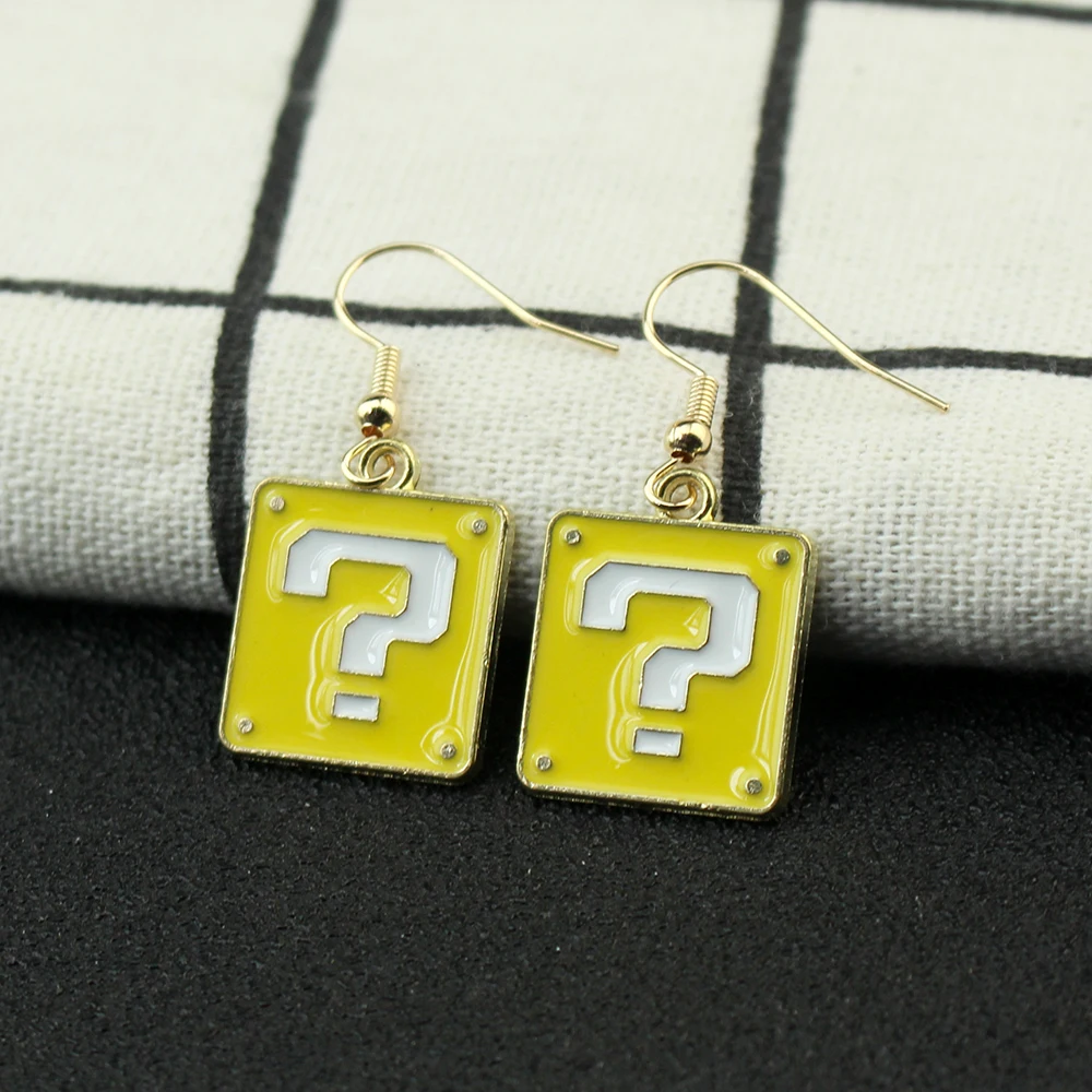 Super Mario Bros Cartoon Earrings Game Luigi Yoshi Toad Peach Accessories Anime Figure Acrylic Fashion Earrings Birthday Gift