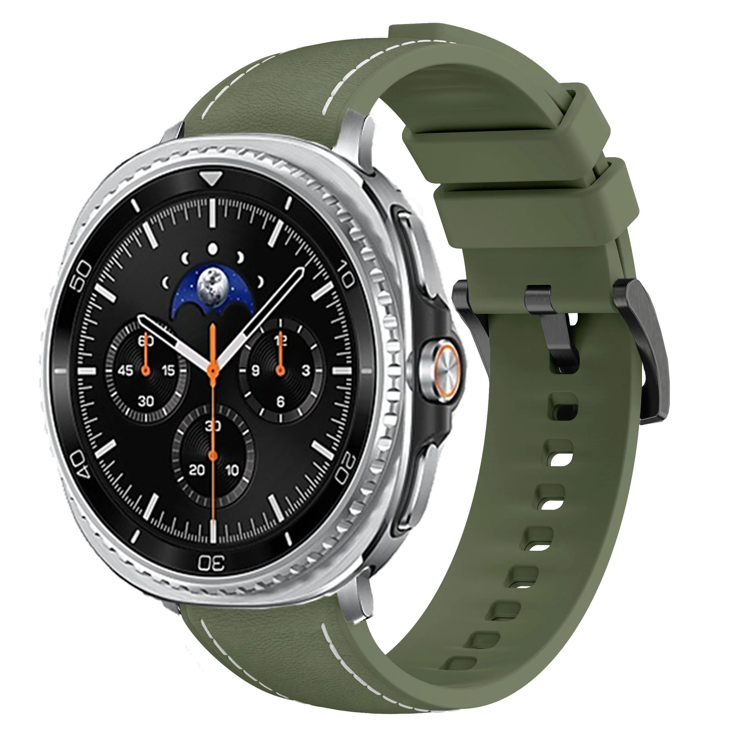 Premium Leather & Silicone Sport Band for Samsung Galaxy Watch - Elegant & Durable Bracelet