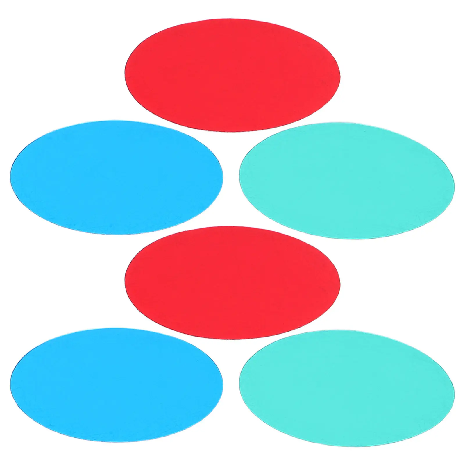 6Pcs Rgb 반투명 컬러 필터 보드 활기찬 빨간색 녹색 파란색 라이트 필터 교실용 높은 투명도 유연한 플라스틱