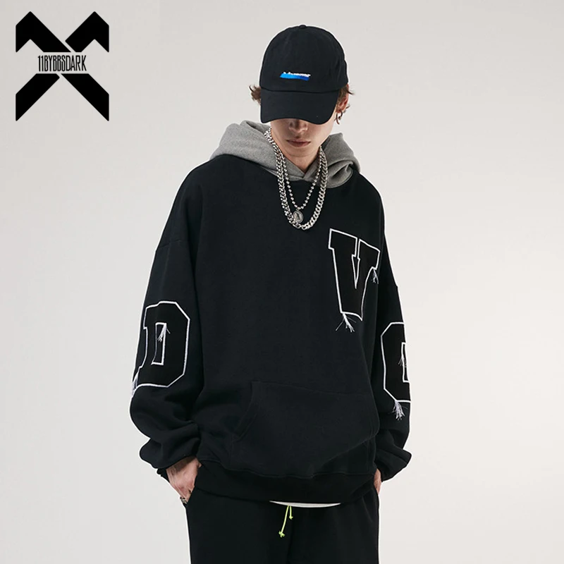 

Винтажная свободная толстовка с капюшоном, свитшот, весенний пуловер с буквенной вышивкой для мужчин и женщин, толстовки в стиле Харадзюку, уличная одежда в стиле хип-хоп, 2024